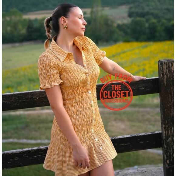 RARE!!! ZARA Smocked Mini Dress NWT - Picture 1 of 17
